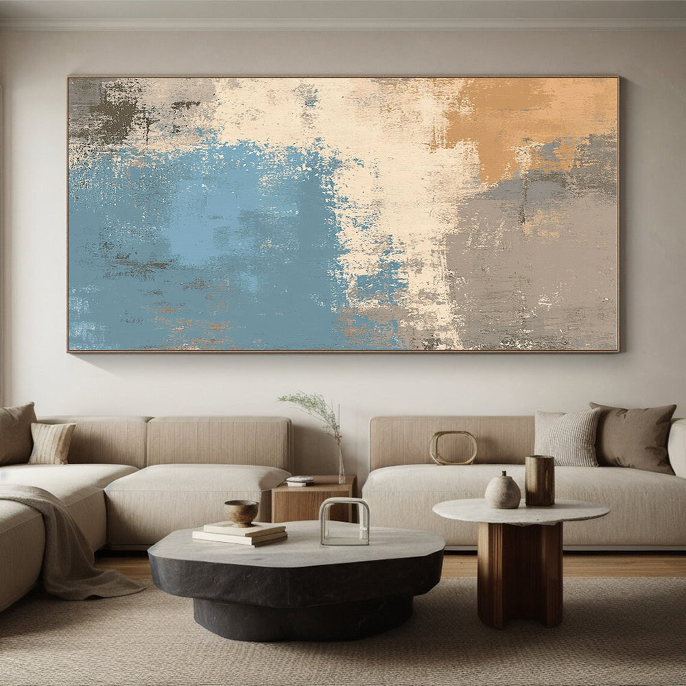 Earthy Tones Abstract Painting with Rustic Calm WINK334