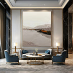 Minimalist Landscape Abstract Painting for Serene Bedrooms HENG401