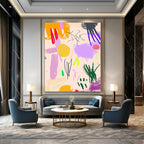 Colorful Abstract Doodles - Playful Expressive Abstract Art GAB0442