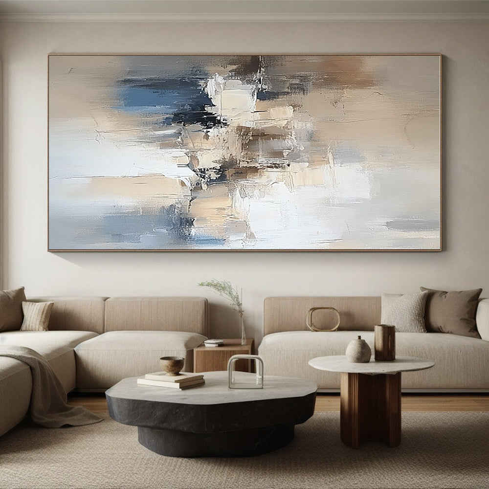 Neutral Tones Abstract Painting with Subtle Elegance WINK801