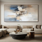 Neutral Tones Abstract Painting with Subtle Elegance WINK801