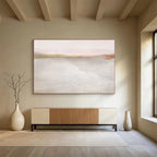 Soft Lake Abstract Painting for Tranquil Bedrooms YHT120