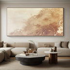 Brown Watercolor Wash Abstract Painting with Gentle Flow WINK005