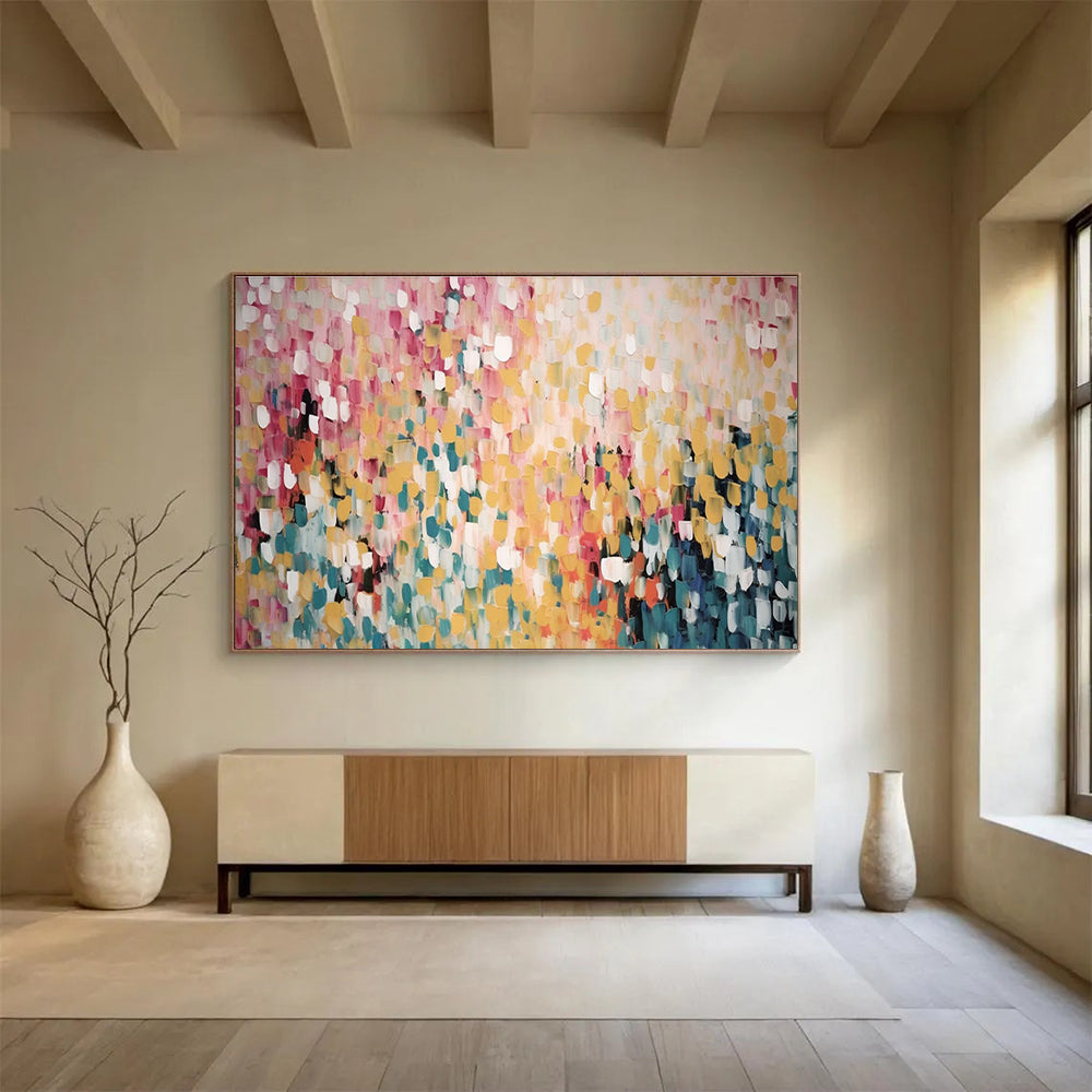 Pastel Dot Abstract Painting for Feminine Boutiques YHT166