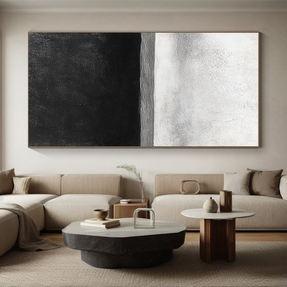Minimalist Horizon Abstract Painting with Subtle Gradients WINK827