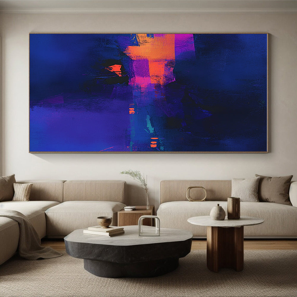 Neon Colored Abstract Painting with Vibrant Night WINK747