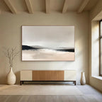 Minimalist Landscape Abstract Painting in Neutral Tones ABS252