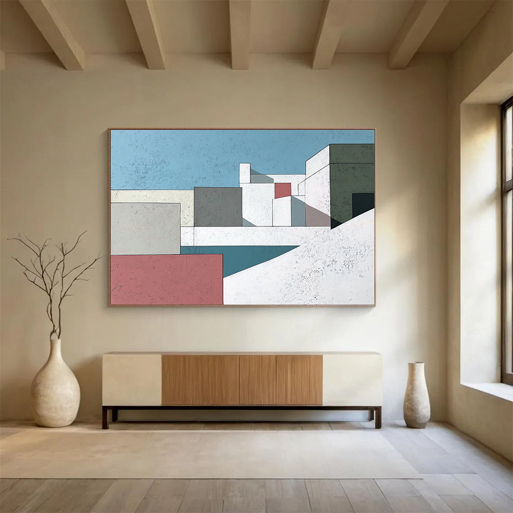 Architectural Geometric Abstract  Sleek Urban Simplicity ABS080