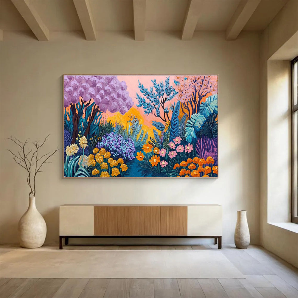 Fantasy Garden Abstract Painting for Bohemian - Style Cafes YHT418