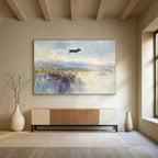 Dog Jumping in Landscape  Whimsical Freedom ABS076