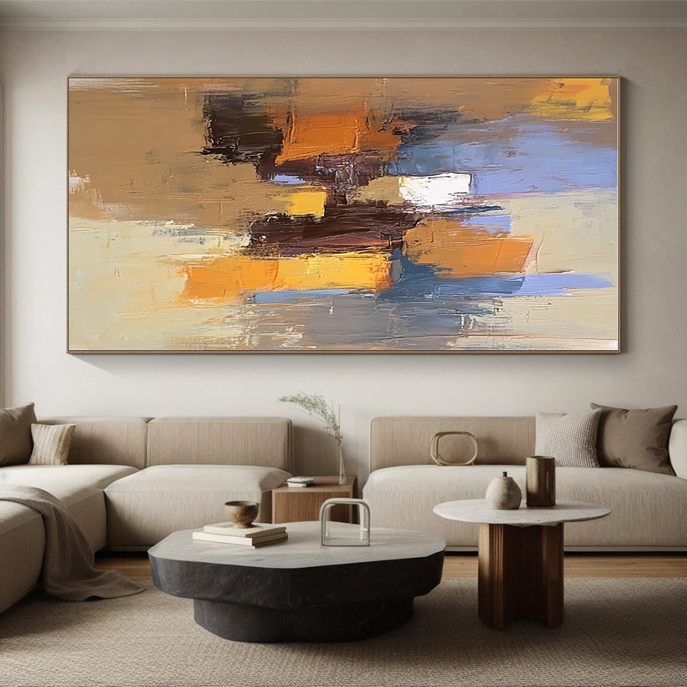 Colorful Urban Scene Abstract Painting with Lively Energy WINK792