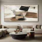 Textured Neutrals Abstract Painting with Rustic Charm WINK802