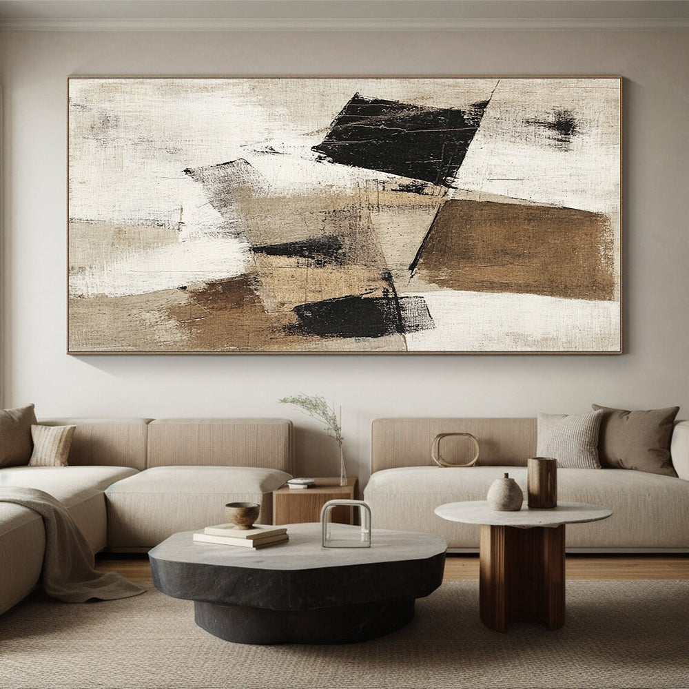 Textured Neutrals Abstract Painting with Rustic Charm WINK802
