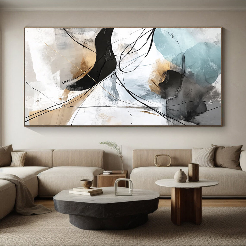 Line - Color Abstract Fusion Painting with Creative Rhythm WINK448