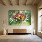 Impressionistic Flower Bouquet  Vivid Blooms ABS070