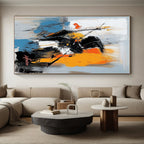 Dynamic Figure Abstract Painting with Expressive Energy WINK798