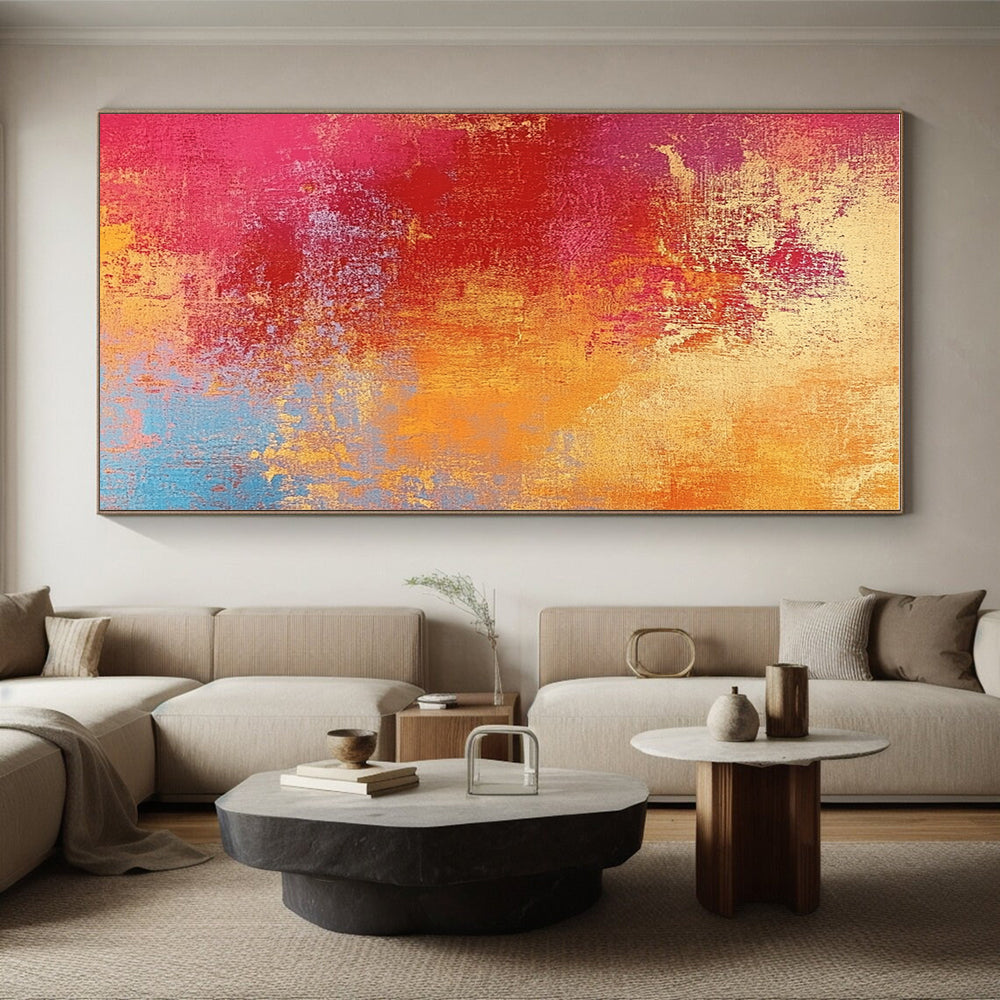 Colorful Gradient Abstract Painting with Vibrant Energy WINK501