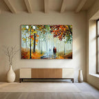 Autumn Stroll Abstract Painting for Romantic Restaurant Interiors YHT225