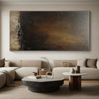 Deeper Dark Gradient Abstract Painting with Intense Atmosphere WINK292