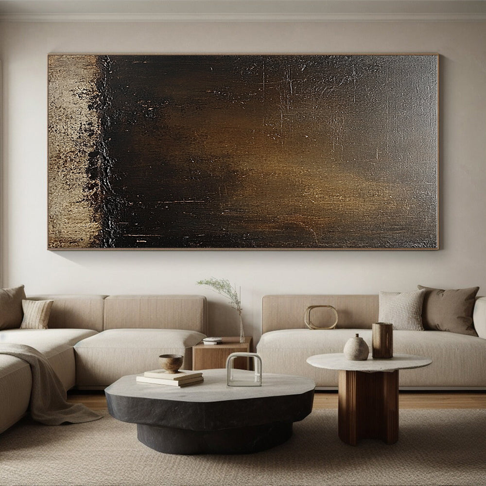 Deeper Dark Gradient Abstract Painting with Intense Atmosphere WINK292