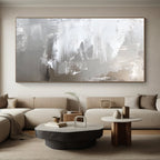 Silver - Gray Abstract Painting with Subtle Textures WINK420
