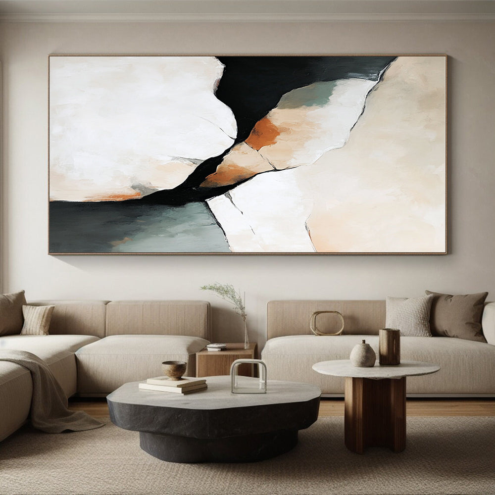 Abstract Rock Forms Painting with Subtle Earth Tones WINK441