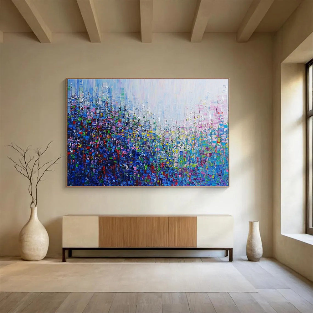 Colorful Pixel - like Abstract  Vibrant Modernity ABS065