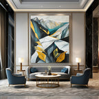 Geometric Mountainscape - Stylized Landscape Abstract Painting GAB0622