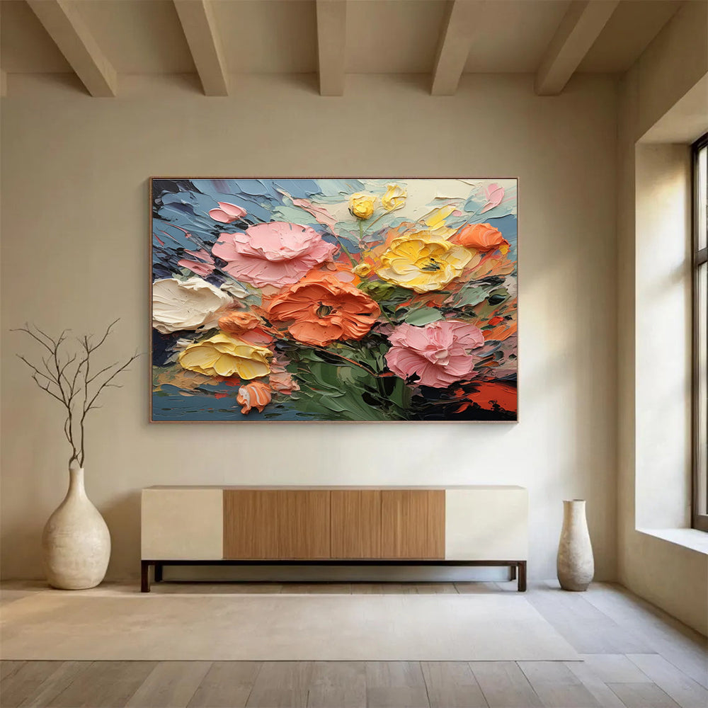 Rainbow Palette Play Abstract Painting for Creative Children's Spaces YHT309