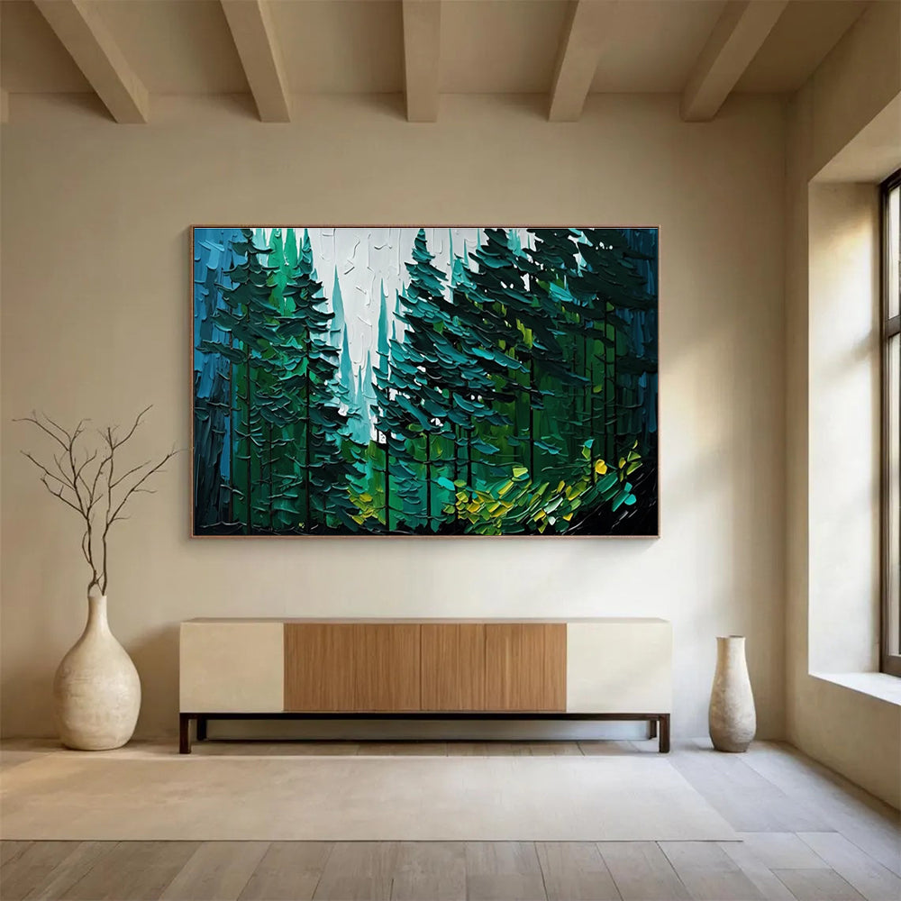 Feather Sophistication Abstract Painting for Sophisticated Bedroom Sanctuaries YHT308