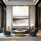 Monochrome Beach Abstract Painting for Industrial - Style Lofts GAB0983