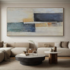 Neutral Toned Shapes Abstract Painting with Subtle Sophistication WINK147