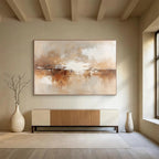 Earth - Toned Abstract: Warm, Muted Colors for Subtle Depth Abstract Painting ABS172