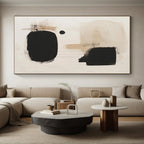 Earthy Tones and Drips Abstract Painting with Raw Expressiveness WINK173