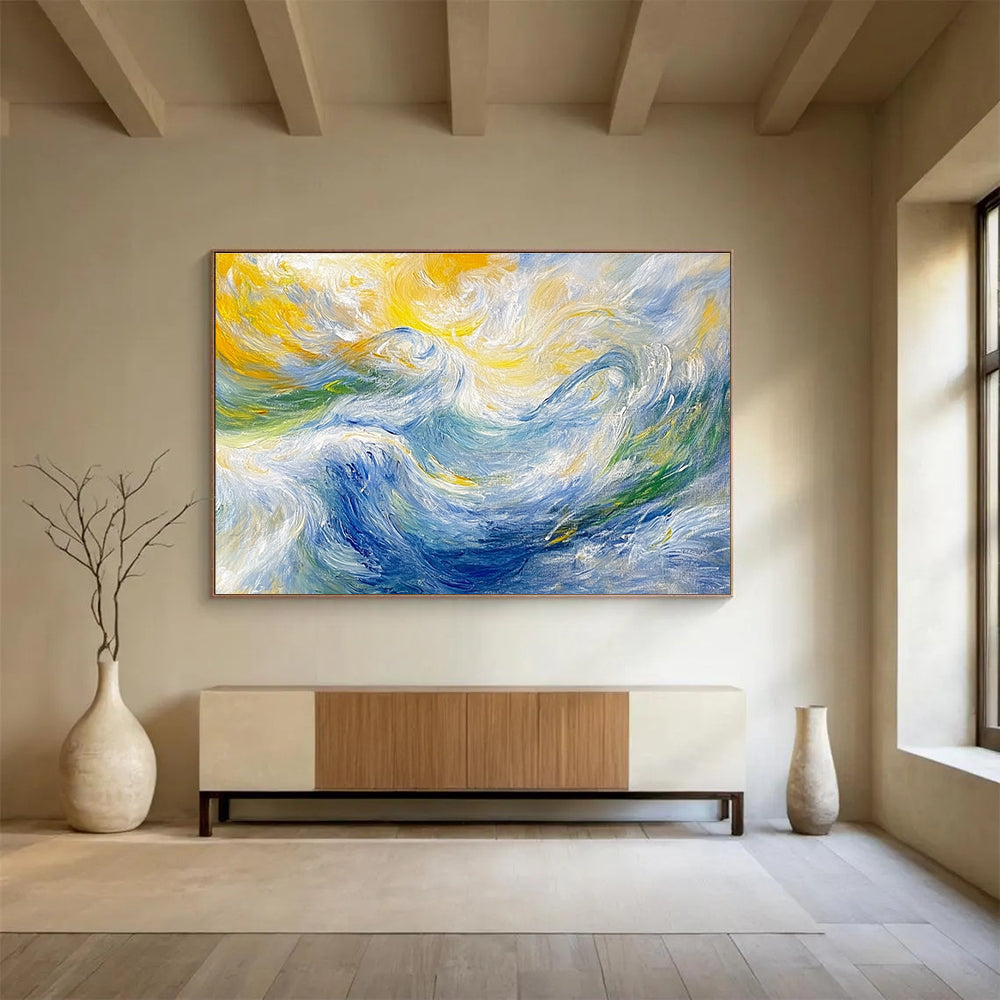 Swirling Wave Abstract - a Dance of Colors and Motion ABS006