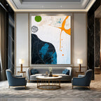 Colorful Abstract Shapes Painting for Creative Spaces GAB0722