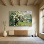 Spring Farmhouse Abstract Painting for Rustic Kitchen Decor YHT215