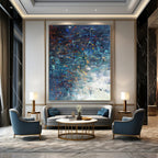 Expressive Splatter Abstract Composition Painting for Art - Centric Spaces HENG246
