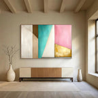 Geometric Color - Block Abstract  Chic Modern Harmony ABS078