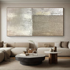 Textured Neutral Abstract Painting with Subtle Depth WINK338