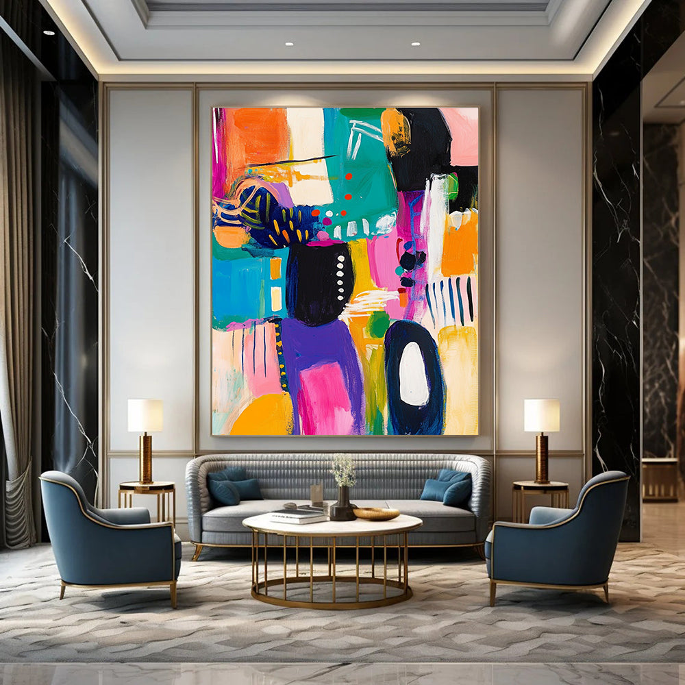Bright Color Block Abstraction - Playful Modern Art GAB0381