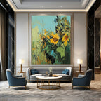 Sunflower Abstract Painting for Cheerful Kitchens GAB0796