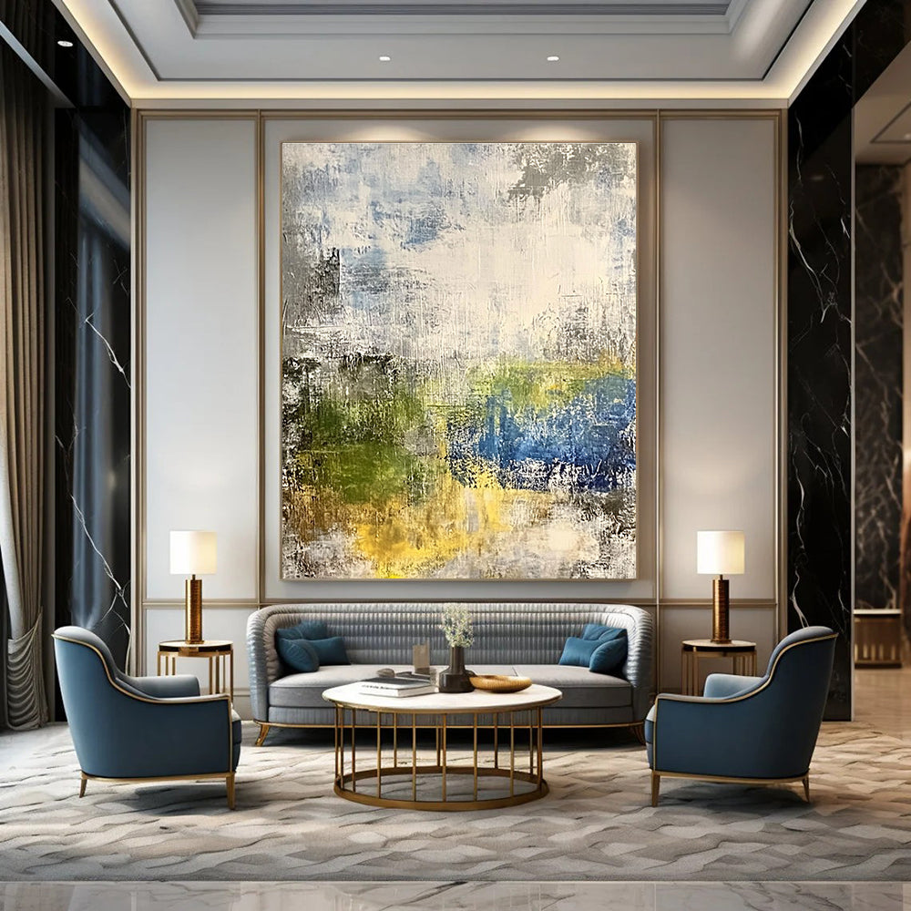 Subtle Color Abstract - Understated Abstract Painting GAB0642