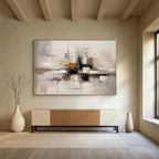 Modern Abstract Cityscape Painting for Contemporary Office Spaces YHT322