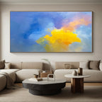 Colorful Abstract Sky Painting with Dreamy Radiance WINK396