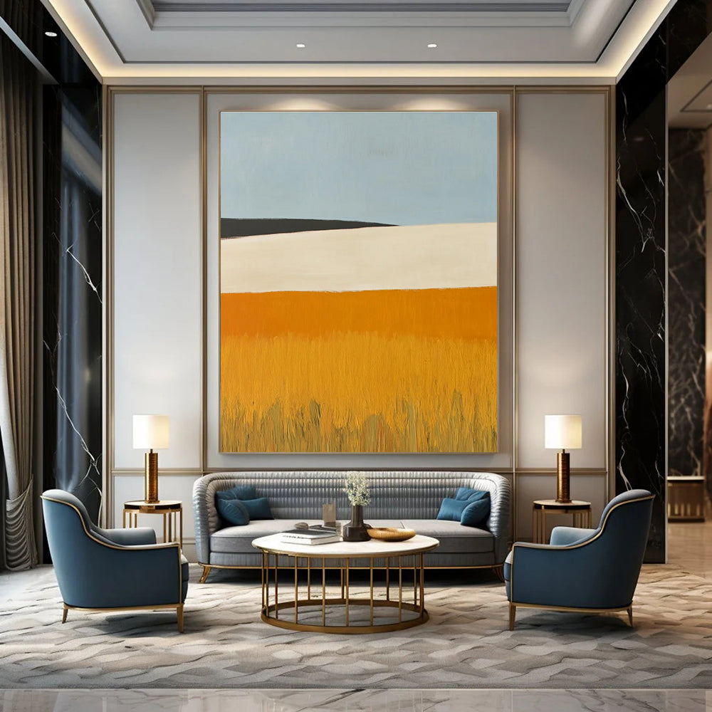 Minimalist Landscape Abstract Painting for Modern Home Offices HENG434
