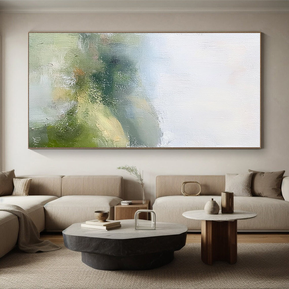 Misty Landscape Abstraction Painting with Ethereal Calm WINK184