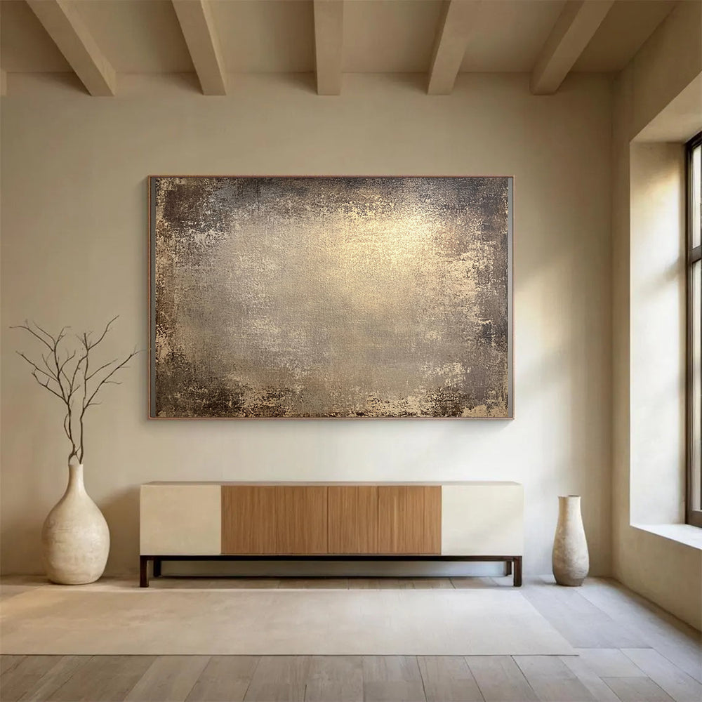Textured Neutral Tones Timeless Elegance Abstract Painting ABS124