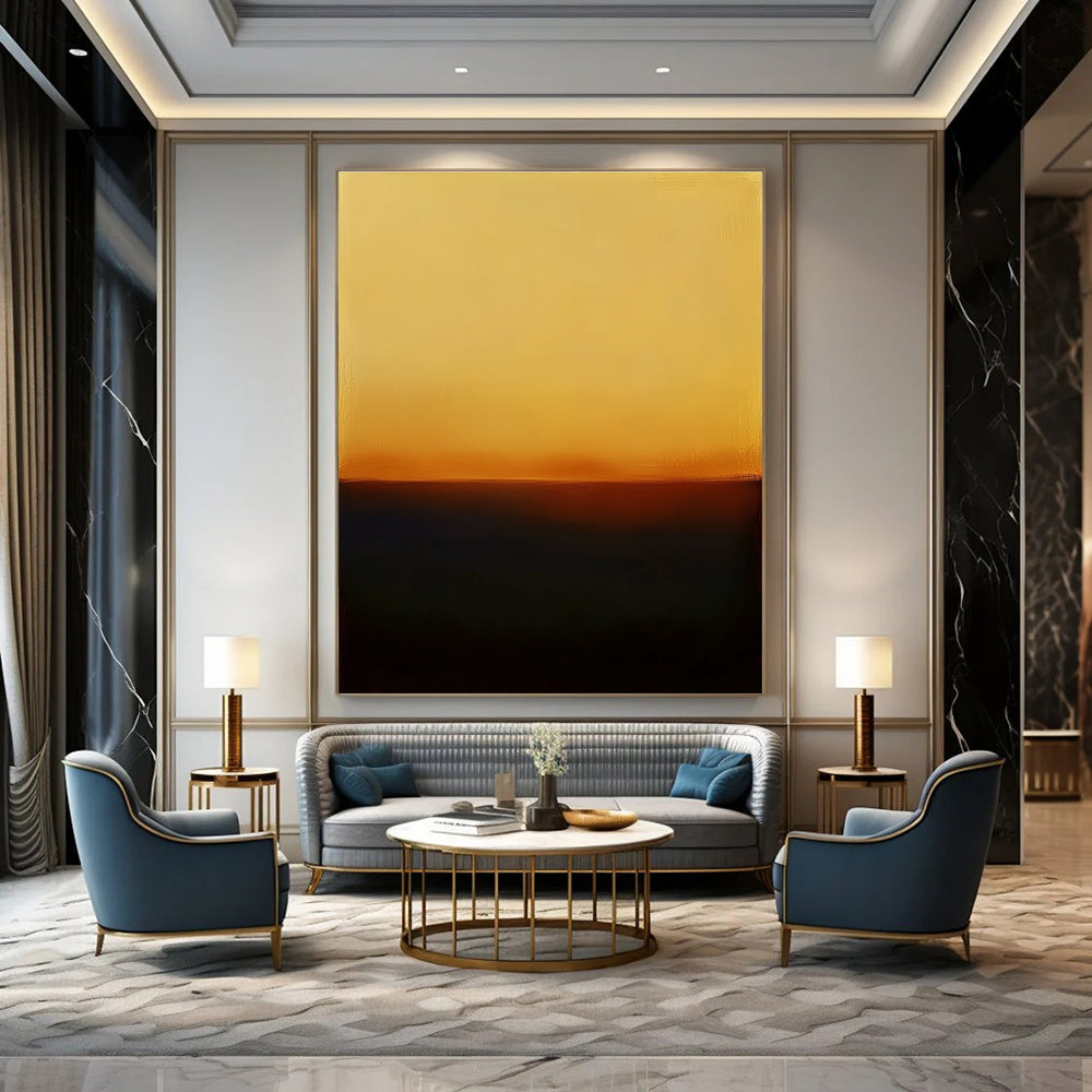 Gradient Color Field Abstract Painting for Serene - Styled Spas GAB1099