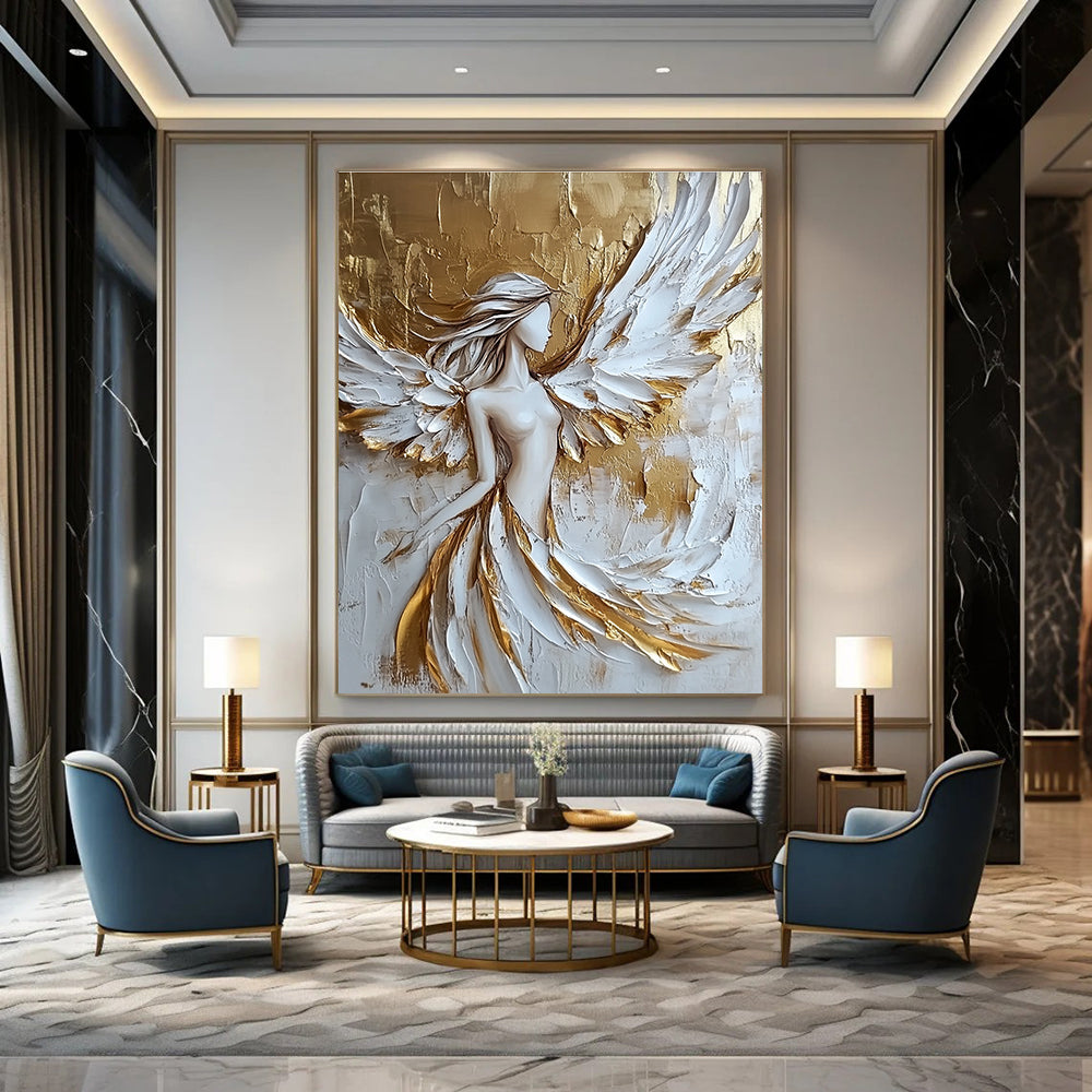 Handmade Large Custom Abstract Painting for Bedroom & Living Room GAB1519